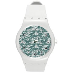 Camo Digital Urban Round Plastic Sport Watch (m) by trendistuff