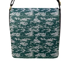 Camo Digital Urban Flap Messenger Bag (l)  by trendistuff