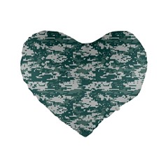 Camo Digital Urban Standard 16  Premium Flano Heart Shape Cushions