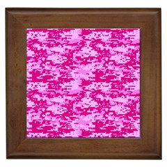 Camo Digital Pink Framed Tiles