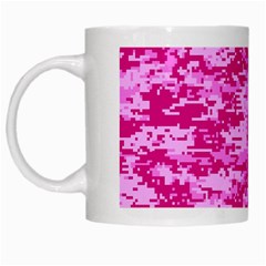 Camo Digital Pink White Mugs