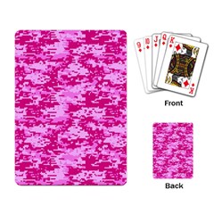 Camo Digital Pink Playing Card by trendistuff