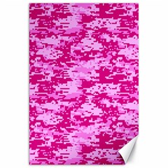 Camo Digital Pink Canvas 20  X 30  