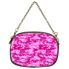 Camo Digital Pink Chain Purses (one Side)  by trendistuff