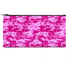 Camo Digital Pink Pencil Cases by trendistuff