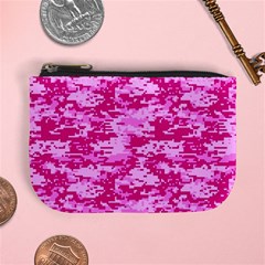 Camo Digital Pink Mini Coin Purses by trendistuff