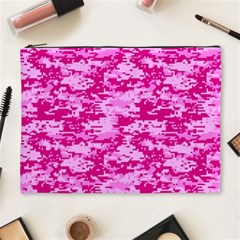 Camo Digital Pink Cosmetic Bag (xl) by trendistuff