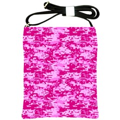 Camo Digital Pink Shoulder Sling Bags by trendistuff