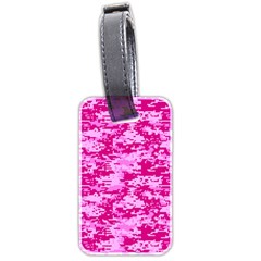 Camo Digital Pink Luggage Tags (two Sides)