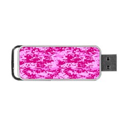 Camo Digital Pink Portable Usb Flash (one Side)