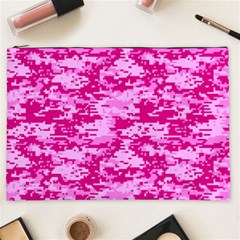 Camo Digital Pink Cosmetic Bag (xxl)  by trendistuff