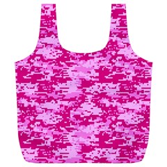 Camo Digital Pink Full Print Recycle Bags (l)  by trendistuff