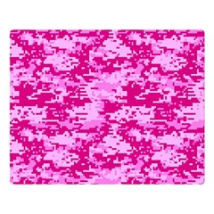 Camo Digital Pink Double Sided Flano Blanket (large) 