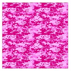 Camo Digital Pink Large Satin Scarf (square)