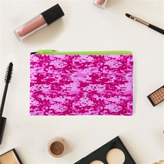 Camo Digital Pink Cosmetic Bag (xs)