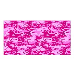 Camo Digital Pink Satin Shawl