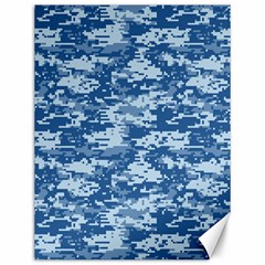 Camo Digital Navy Canvas 12  X 16  