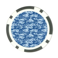 Camo Digital Navy Poker Chip Card Guards