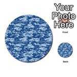 CAMO DIGITAL NAVY Multi-purpose Cards (Round)  Front 1