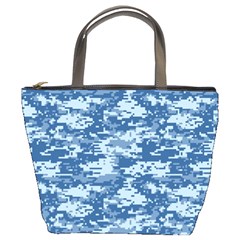 Camo Digital Navy Bucket Bags by trendistuff