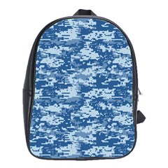 Camo Digital Navy School Bags(large)  by trendistuff