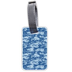 Camo Digital Navy Luggage Tags (one Side) 