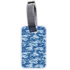 Camo Digital Navy Luggage Tags (two Sides) by trendistuff