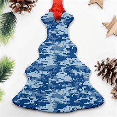 Camo Digital Navy Ornament (christmas Tree) by trendistuff