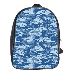 Camo Digital Navy School Bags (xl)  by trendistuff