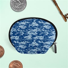 Camo Digital Navy Accessory Pouches (small)  by trendistuff