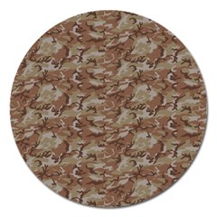 Camo Desert Magnet 5  (round) by trendistuff