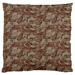 Camo Desert Large Flano Cushion Cases (one Side)  by trendistuff