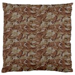 CAMO DESERT Large Flano Cushion Cases (One Side)  Front