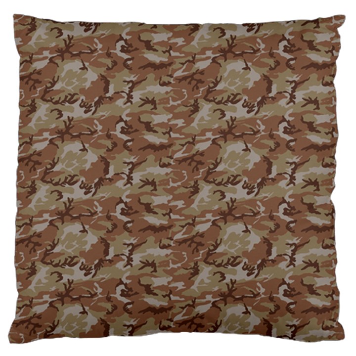 CAMO DESERT Large Flano Cushion Cases (One Side) 