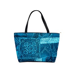 Blue Patchwork Shoulder Handbags by trendistuff