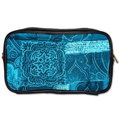 Blue Patchwork Toiletries Bags 2-side by trendistuff