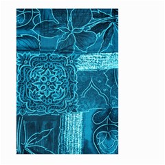 Blue Patchwork Large Garden Flag (two Sides)