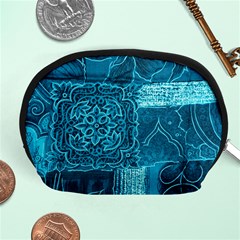 Blue Patchwork Accessory Pouches (medium) 