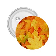 Yellow Maple Leaves 2 25  Buttons