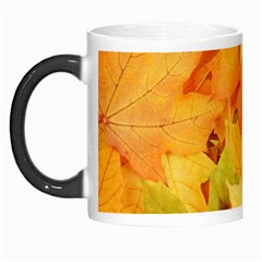 Yellow Maple Leaves Morph Mugs by trendistuff