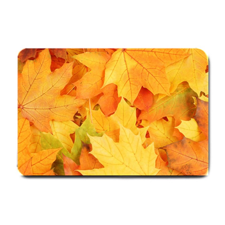 YELLOW MAPLE LEAVES Small Doormat 