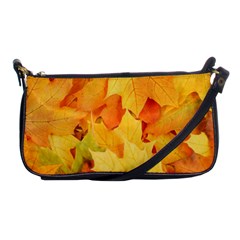 Yellow Maple Leaves Shoulder Clutch Bags by trendistuff