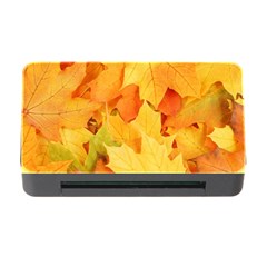 Yellow Maple Leaves Memory Card Reader With Cf