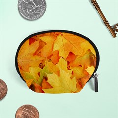 Yellow Maple Leaves Accessory Pouches (small) 