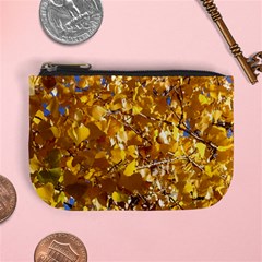 Yellow Leaves Mini Coin Purses by trendistuff