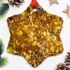 Yellow Leaves Ornament (snowflake) 