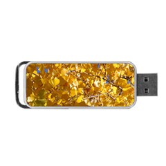 Yellow Leaves Portable Usb Flash (one Side)