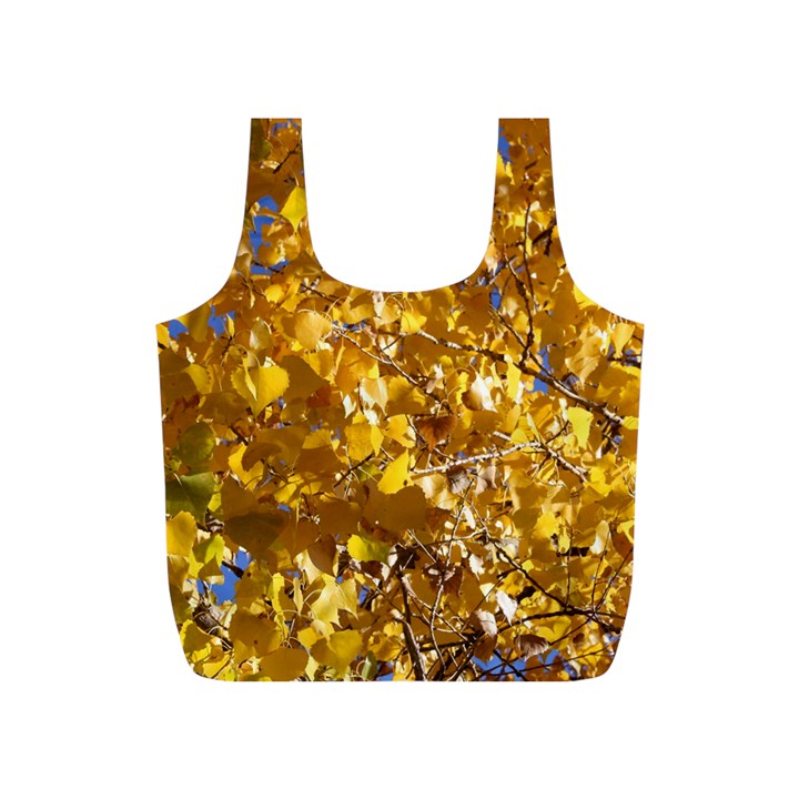 YELLOW LEAVES Full Print Recycle Bags (S) 