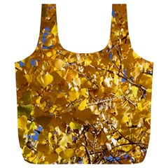 Yellow Leaves Full Print Recycle Bags (l) 