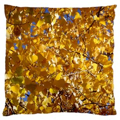 Yellow Leaves Standard Flano Cushion Cases (one Side) 